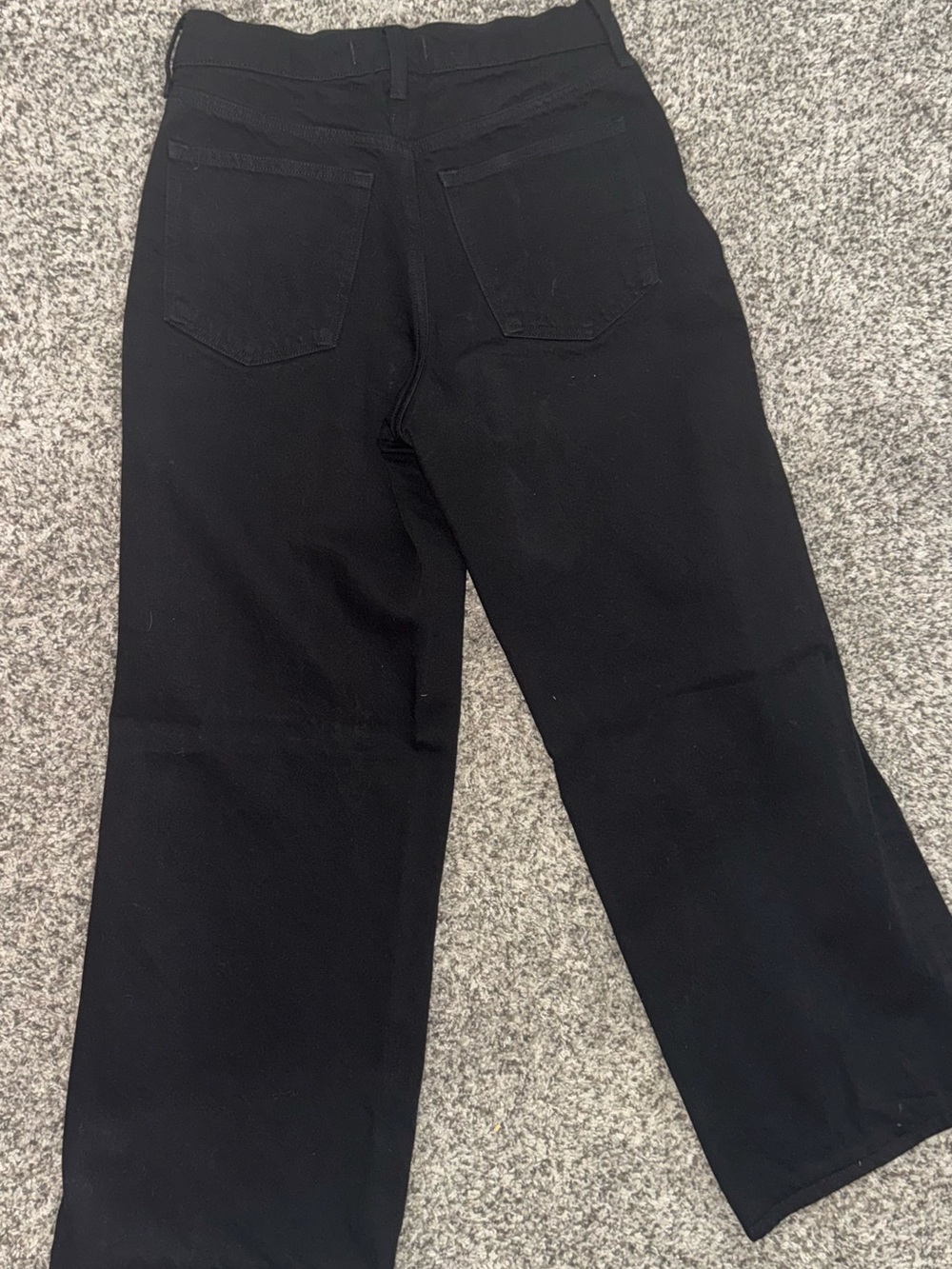Abercrombie & Fitch High-Rise Wide-Leg Black Jeans - Picture 4 of 5